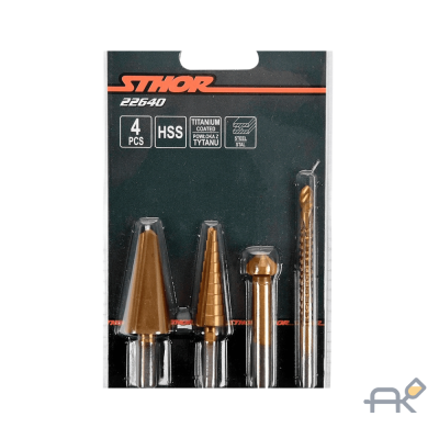 Набор сверл универсальных 4пр Sthor (22640)